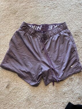 Nike Women’s Lavender Athletic Shorts with Drawstring